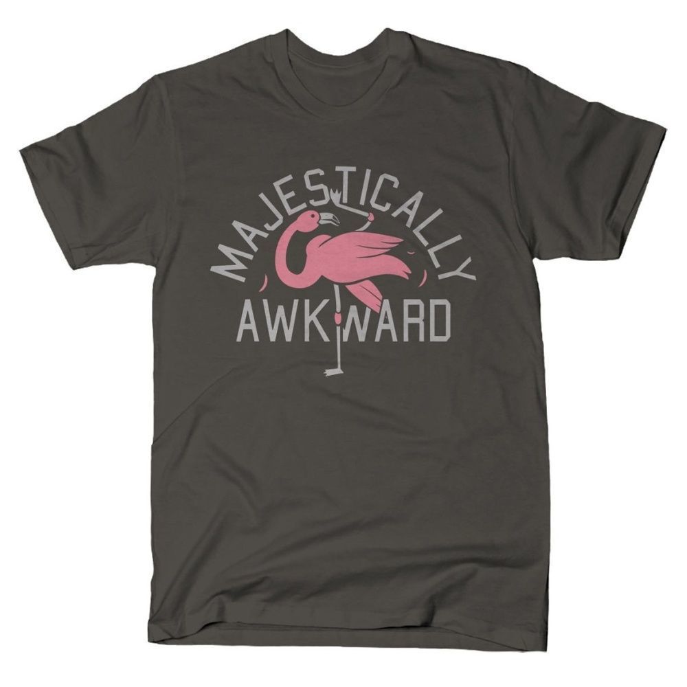 NWOT SnorgTees Majestically Awkward Flamingo Shirt